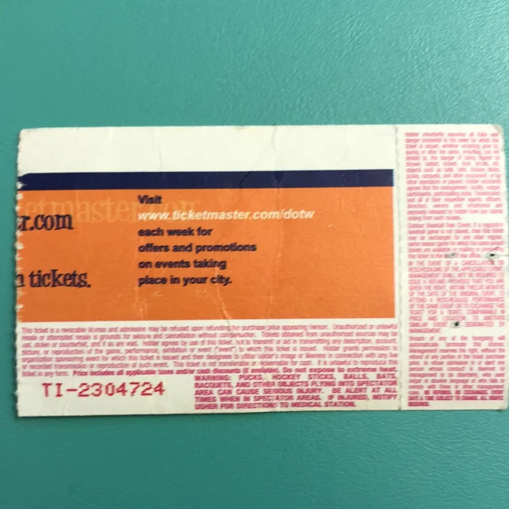 2001 Incubus autographed ticket stub Myrtle Beach House of Blues - Picture 2 of 2